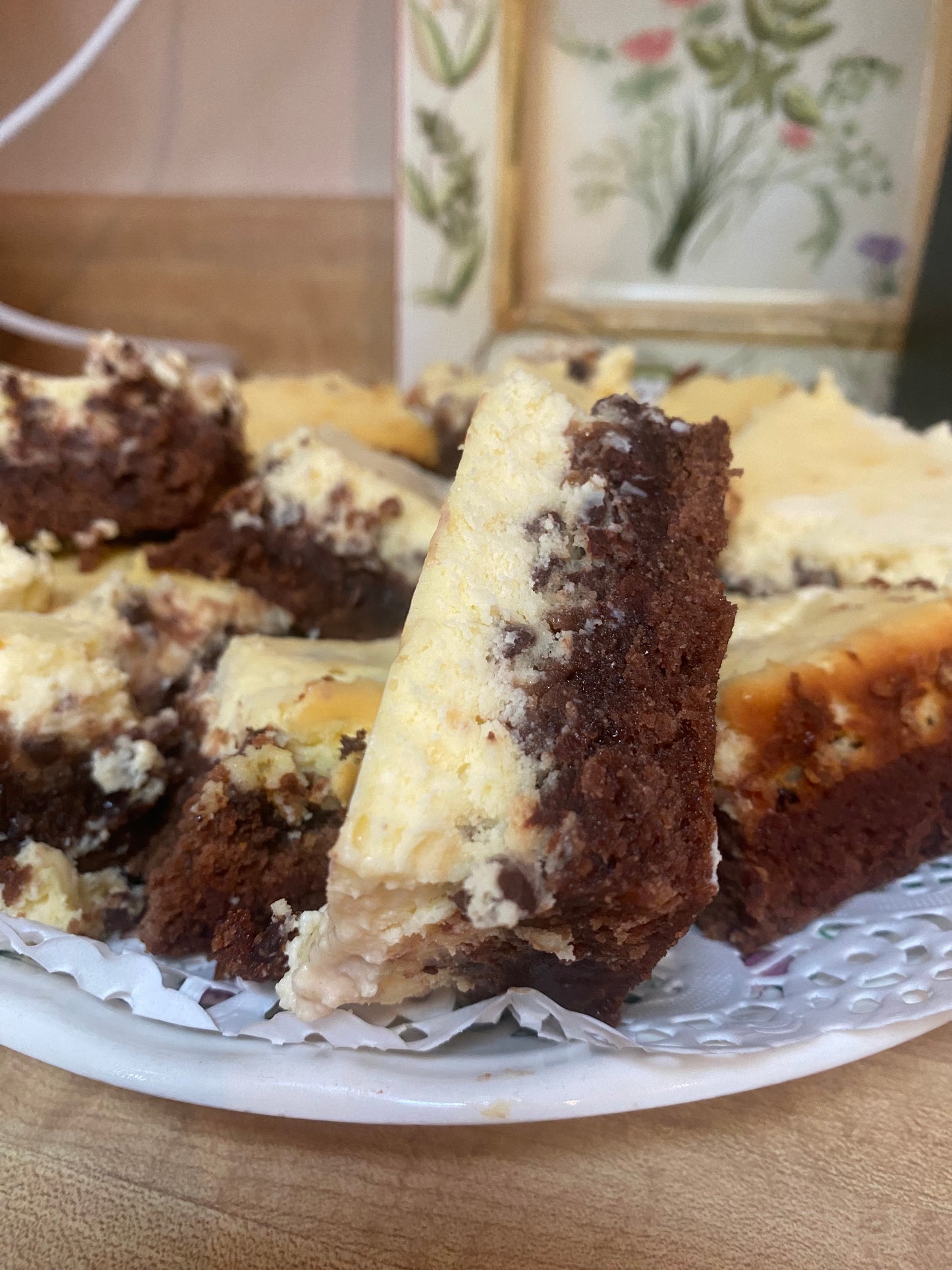 Delicious Thick Cheesecake Brownies All from Scratch 4 Free Shipping