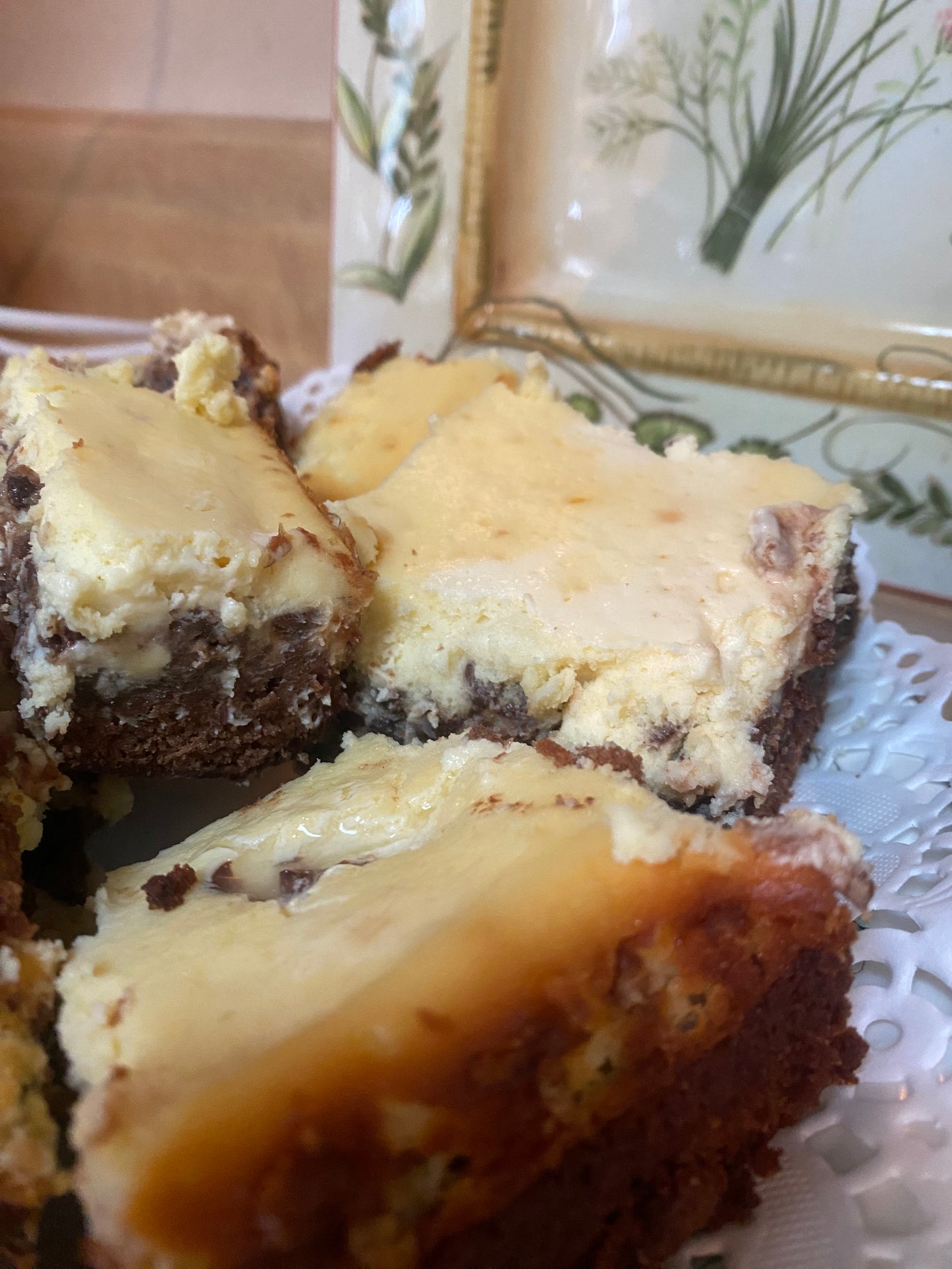 Delicious Thick Cheesecake Brownies All from Scratch 4 Free Shipping
