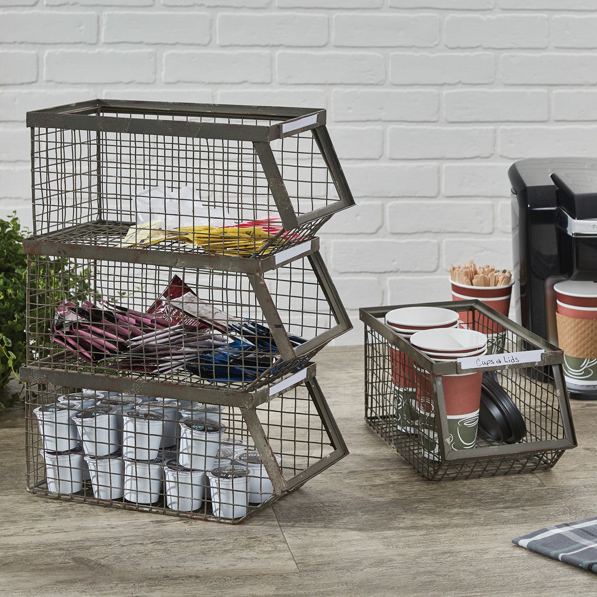 Stackable Wire Storage Baskets