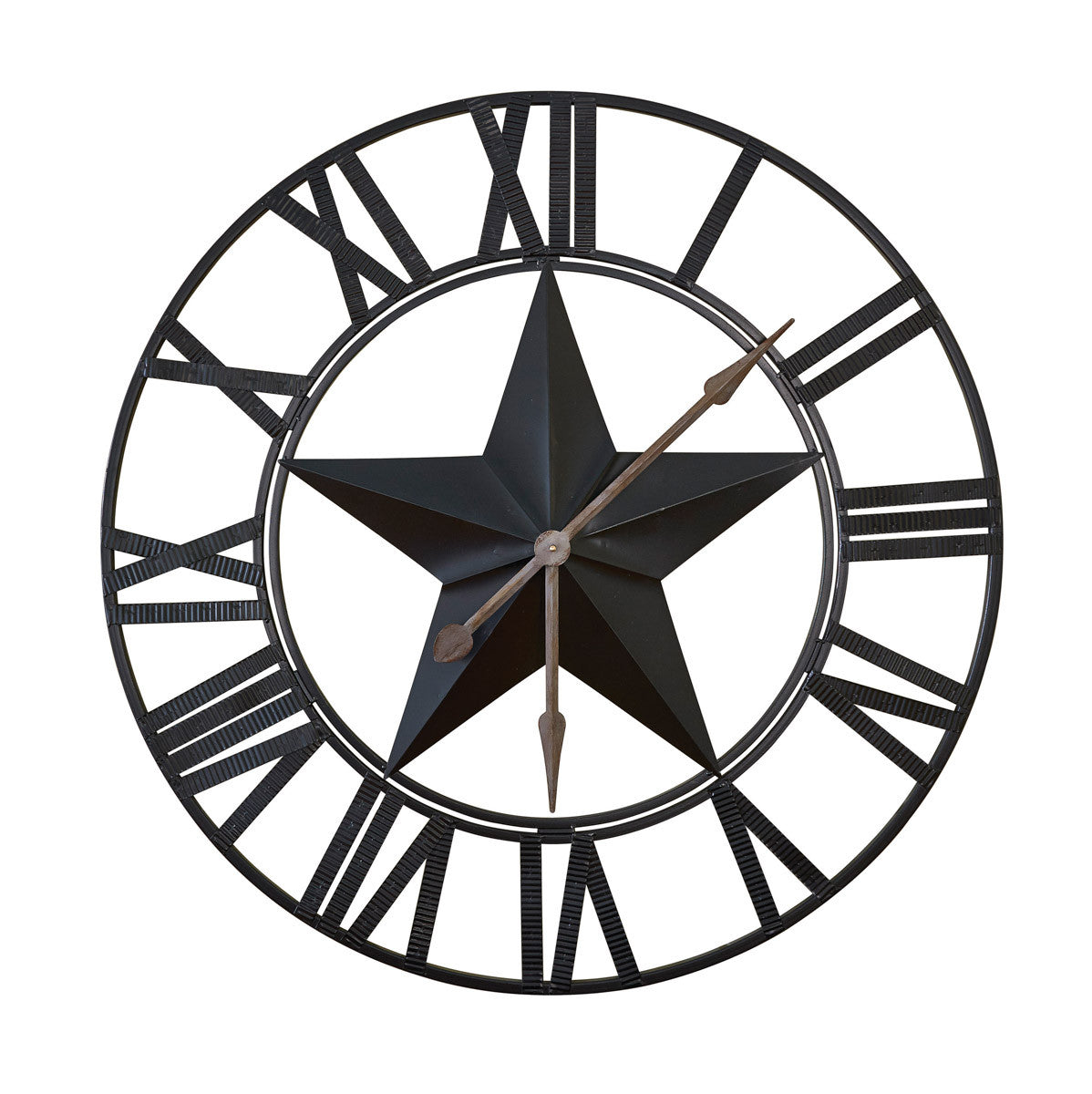 Large Wall Clock Unique Star Design