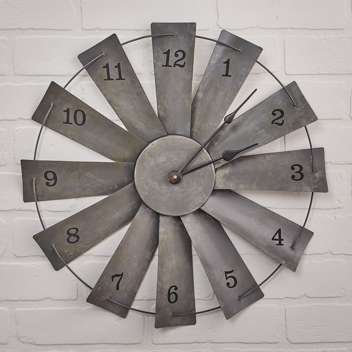 Park Designs Primitive Farmhouse Windmill Fan Clock