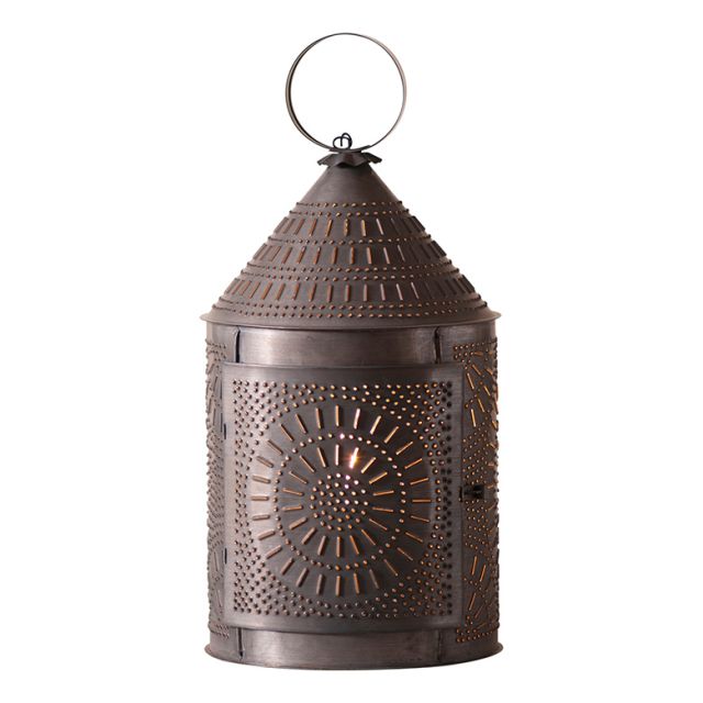 Large Revere 17-Inch Fireside Lantern in Kettle Black