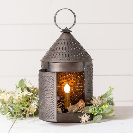 Large Revere 17-Inch Fireside Lantern in Kettle Black
