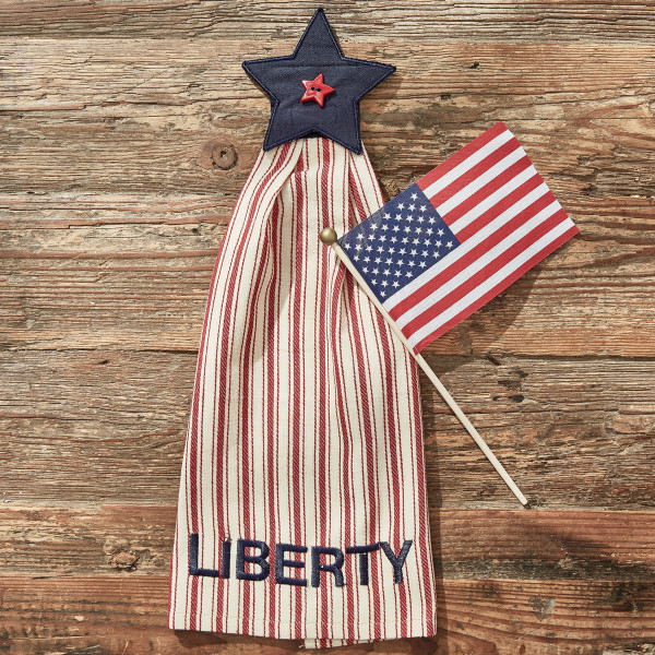 Star Spangled Liberty Handtowel Red White and Blue