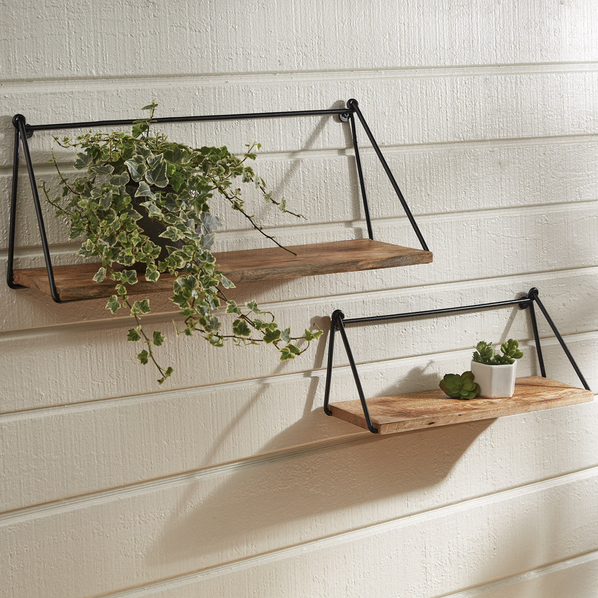 Farmhouse Wood Floating Wall Shelves 22 Inches