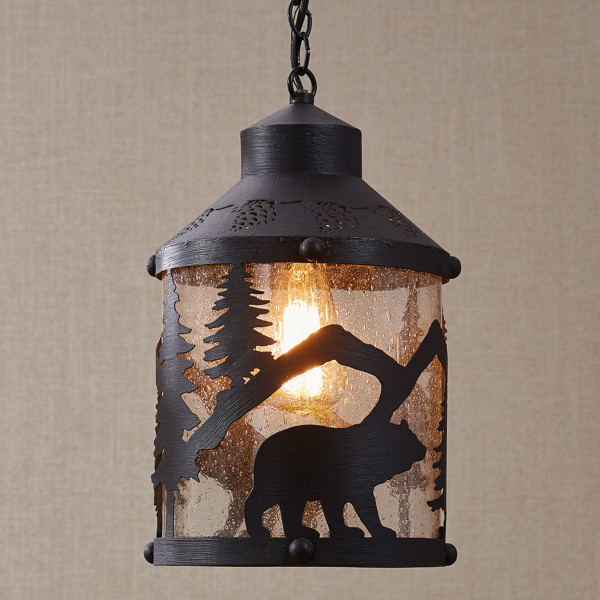 Black Bear Pendant Light by Park Designs CURRENTLY OUT OF STOCK