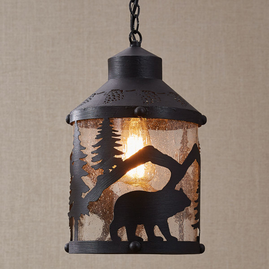 Black Bear Pendant Light by Park Designs