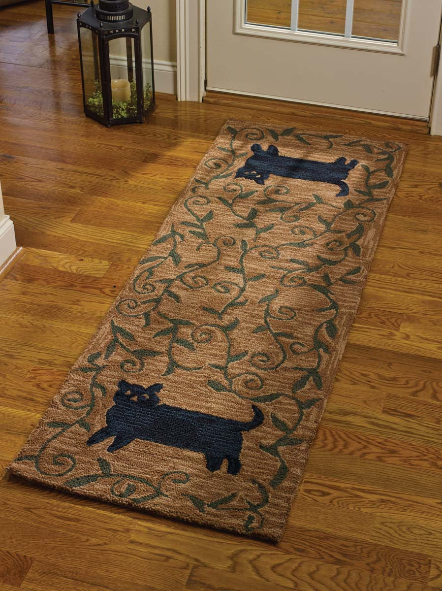 Park Designs Hand Crafted Primitive Cat Hooked Rug Runner SPEND $200 - GET 20% OFF