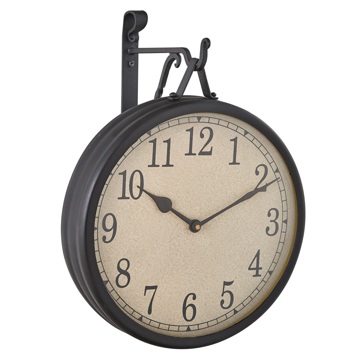 Small Decorative Hanging Clock with Iron Hook 6" High