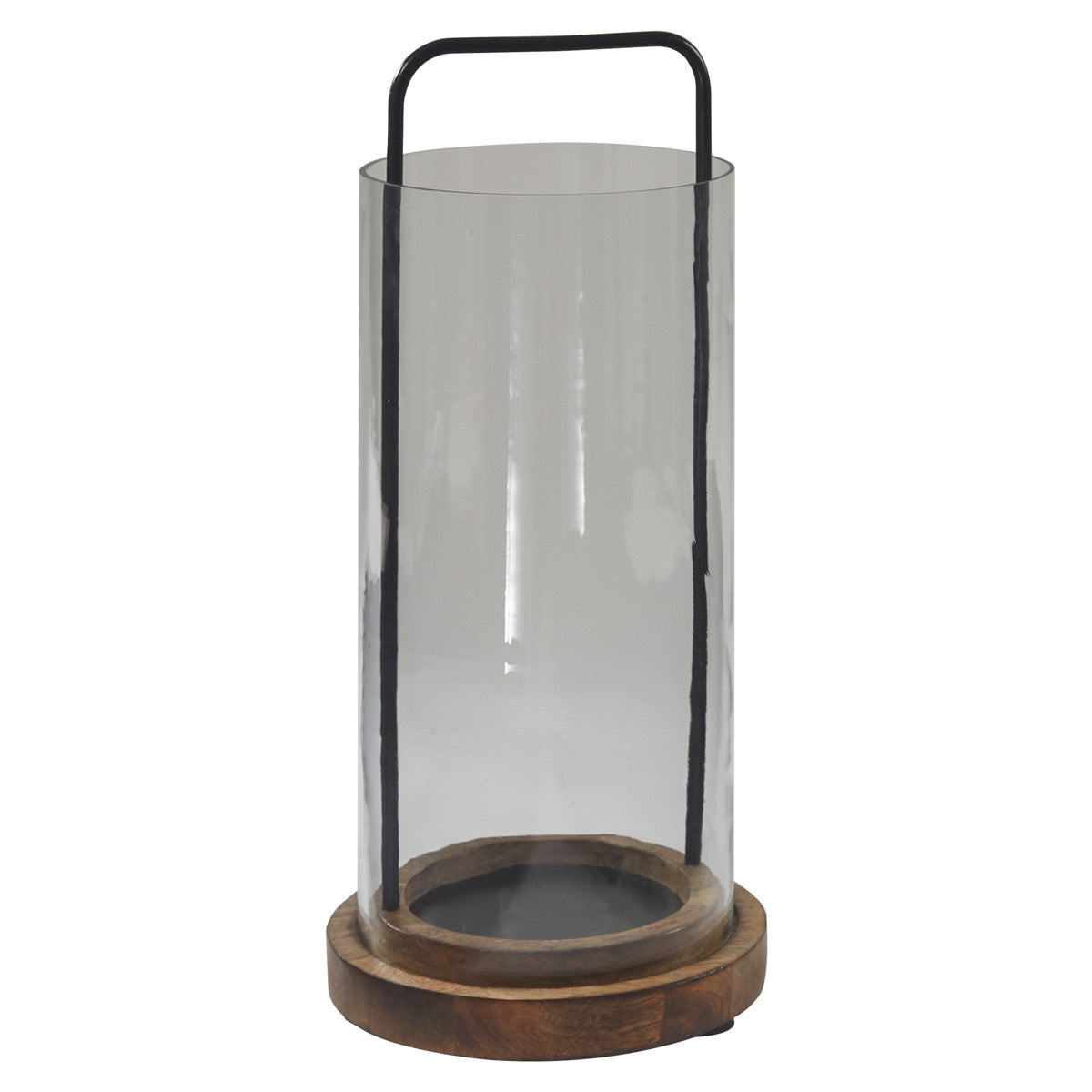 Mason Pillar Lantern Glass and Metal - Unique Collectibles 4 YOU