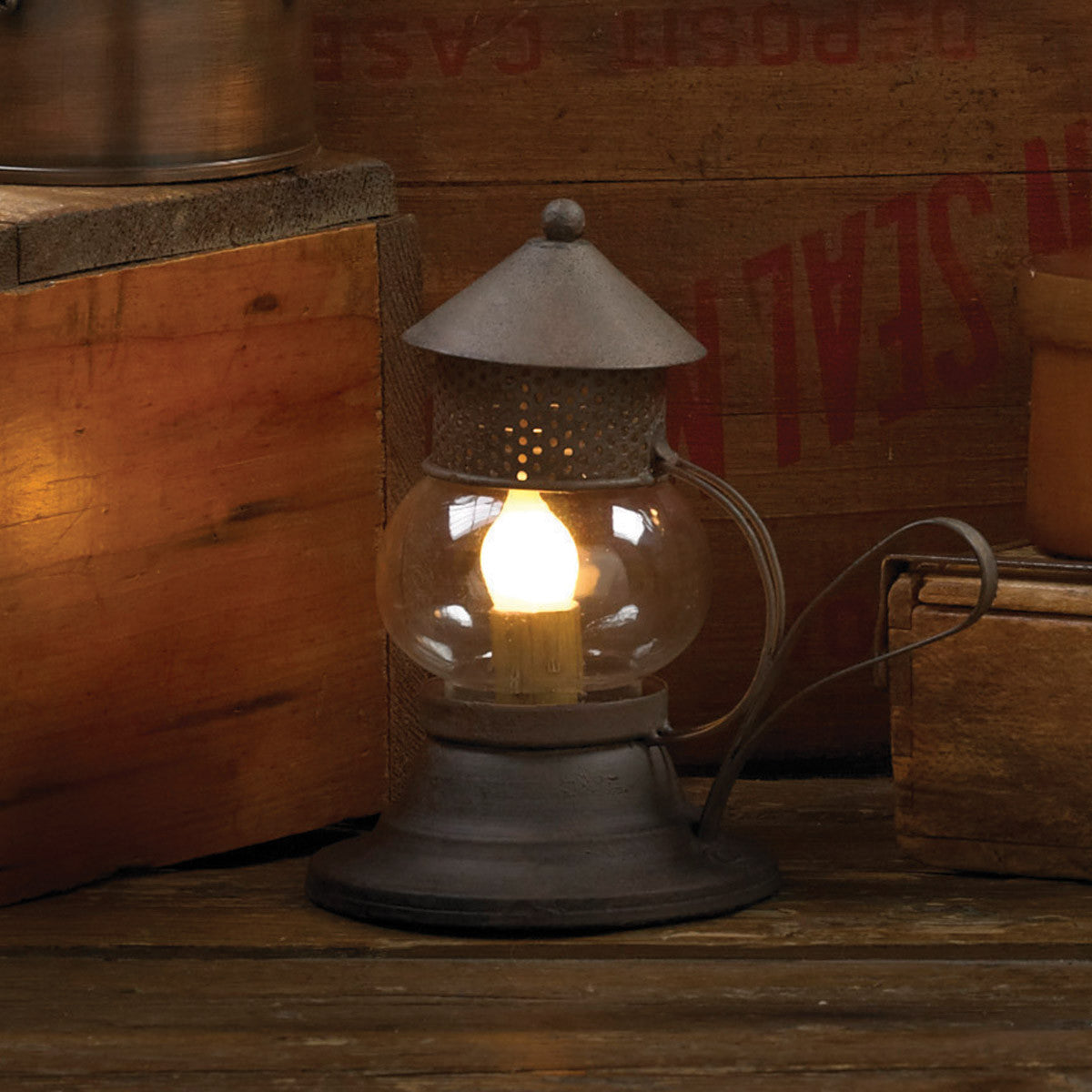 Primitive Farmhouse Small Onion Lamp